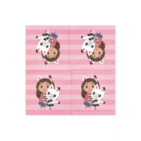 Gabi Babaháza (Gabby’s Dollhouse) papírszalvéta (20 db)