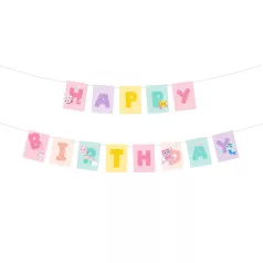   Gabi Babaháza (Gabby’s Dollhouse) Happy Birthday zászlófüzér (1 db)