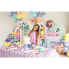 Gabi Babaháza (Gabby’s Dollhouse) rózsaszegélyes fólia lufi 52x52 cm (1 db)