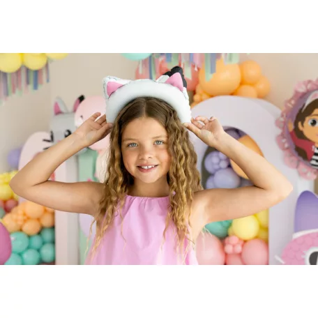 Gabi Babaháza (Gabby’s Dollhouse) macskafüles fólia lufi fejdísz (6 db)