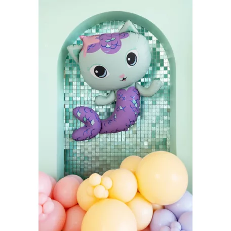 Gabi Babaháza (Gabby’s Dollhouse) MerCat fólia lufi (1 db)