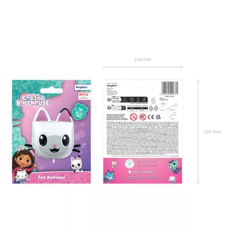 Gabi Babaháza (Gabby’s Dollhouse) Pandy Paws fólia lufi (1 db)