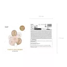 Pasztell szülinapi lufi szett 30 cm – Happy Birthday, bézs mix (6 db)