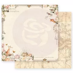   Scrapbook papír 12", Prima Marketing Autumn Sunset / Falling Leaves -  (1 ív)