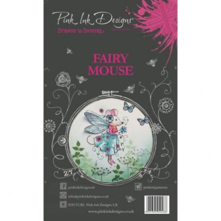 Szilikonbélyegző A5, Pink Ink Designs Clear Stamp / Fairy Mouse - Animals (1 db)