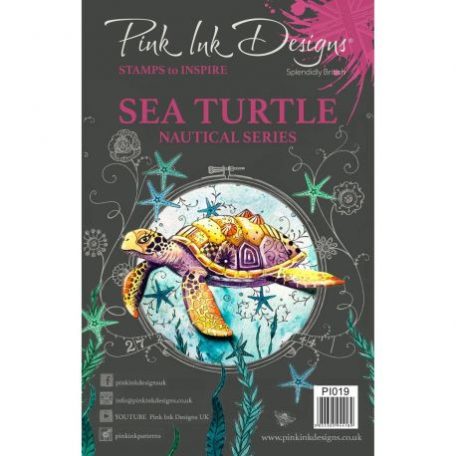 Szilikonbélyegző A5, Pink Ink Designs Clear Stamp / Sea Turtle - Animals (1 db)