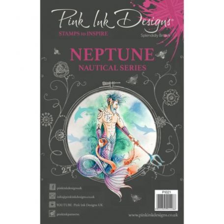 Szilikonbélyegző A5, Pink Ink Designs Clear Stamp / Neptune - Maritime (1 db)