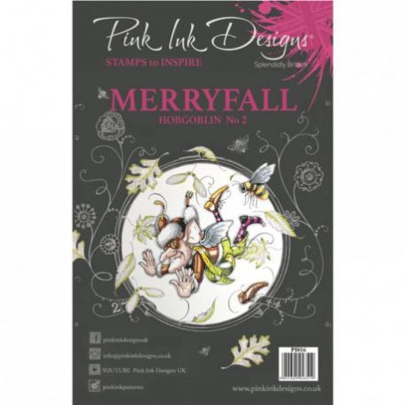 Szilikonbélyegző A5, Pink Ink Designs Clear Stamp / Merryfall Hobgoblin 2 - Gnome, fairies (1 db)