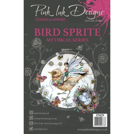 Szilikonbélyegző A5, Pink Ink Designs Clear Stamp / Bird Sprite - Mythical (1 db)