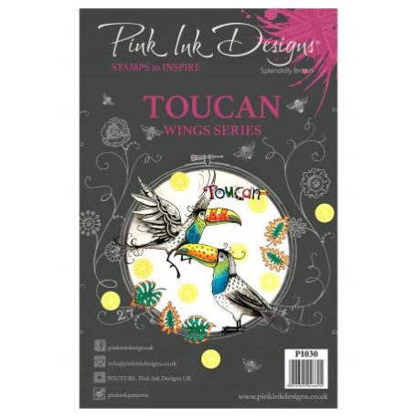 Szilikonbélyegző A5, Pink Ink Designs Clear Stamp / Toucan - Animals (1 db)