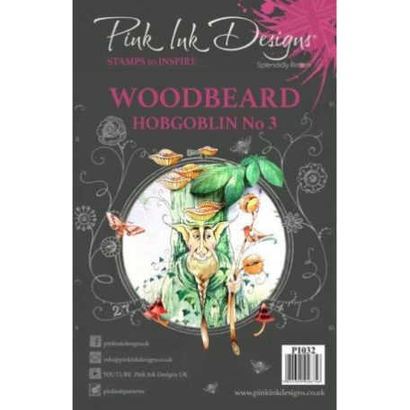 Szilikonbélyegző A5, Pink Ink Designs Clear Stamp / Hobgoblin No.3 - Gnome, fairies (1 db)