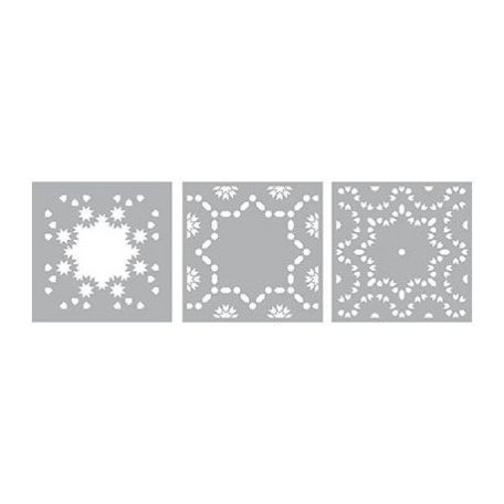 Stencil , Pronty Stencil / Maroccan Pattern - Layered Stencil (3 db)