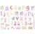 Stencil A5, Polkadoodles Stencil / Funky Alphabet (1 db)