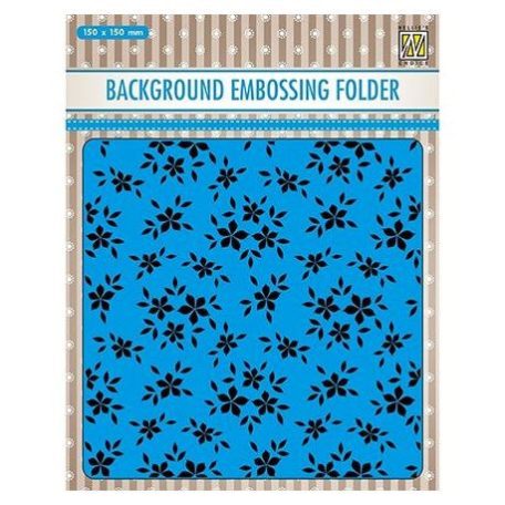 Dombornyomó mappa EEB019, Nellies Choice Background Embossing / Small flowers -  (1 db)