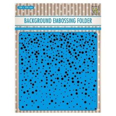   Dombornyomó mappa EEB020, Nellies Choice Background Embossing / Snow -  (1 db)