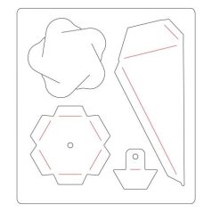   SIZZIX vágósablon 663444 - Christmas Ornaments - Bigz Die (1 db)