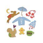 Vágósablon 663412, Sizzix Thinlits / Winter Elements (1 csomag)