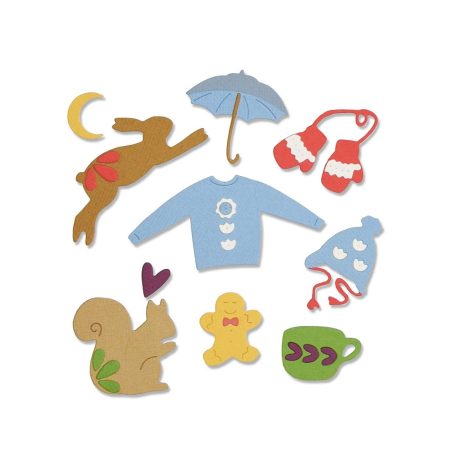 Vágósablon 663412, Sizzix Thinlits / Winter Elements (1 csomag)