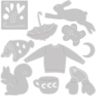 Vágósablon 663412, Sizzix Thinlits / Winter Elements (1 csomag)