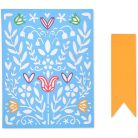 Vágósablon 663608, Sizzix Thinlits / Folk Art Stenci -  (1 csomag)