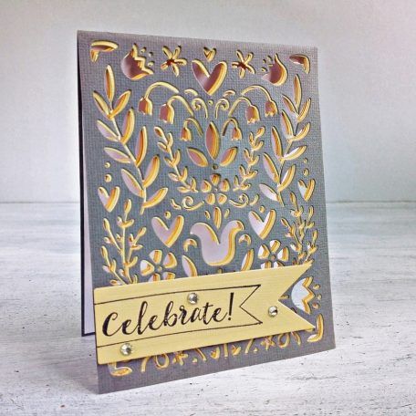 Vágósablon 663608, Sizzix Thinlits / Folk Art Stenci -  (1 csomag)