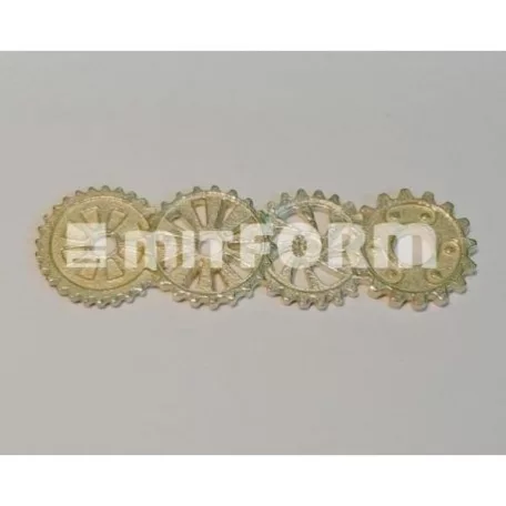 Fém díszítőelem MF24, Corner side 3 / MitForm Metal Trinkets (1 db)