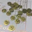 Fém díszítőelem MF79, Screw heads 10-16mm 15 / MitForm Metal Trinkets (1 db)