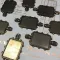 Fém díszítőelem MF107, Frame 9 / MitForm Metal Trinkets (1 db)