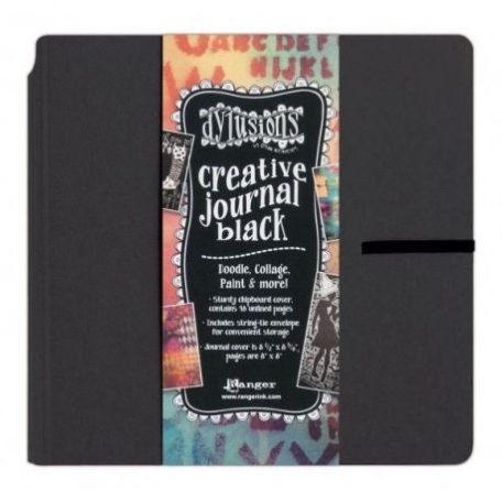 Art Journal 8", Square / Dylusions creative journal - black (1 db)