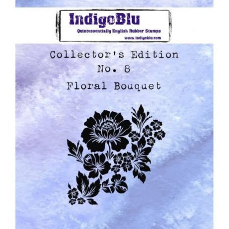 Gumibélyegző A7, Floral Bouquet  / IndigoBlu rubber stamp - No. 8 (1 db)