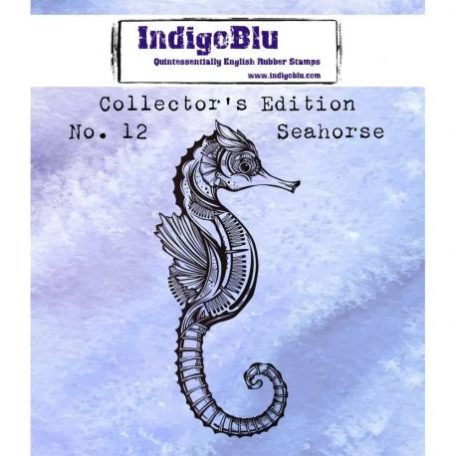 Gumibélyegző A7, Seahorse / IndigoBlu rubber stamp - No. 12 (1 db)