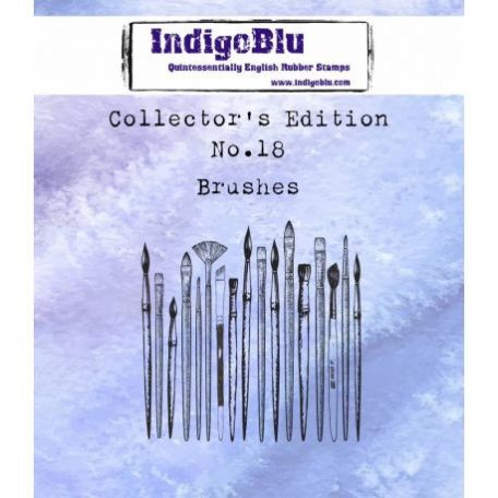 Gumibélyegző A7, Brushes  / IndigoBlu rubber stamp - No. 18 (1 db)