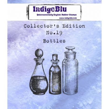 Gumibélyegző A7, Bottles  / IndigoBlu rubber stamp - No. 19 (1 db)