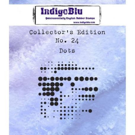 Gumibélyegző A7, Dots / IndigoBlu rubber stamp - No. 24 (1 db)