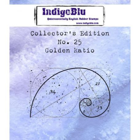 Gumibélyegző A7, Golden Ratio / IndigoBlu rubber stamp - No. 25 (1 db)