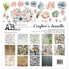   Papírkészlet 12x12, AB Studio scrapbooking paper / Crafters bundle -  (7 lap)