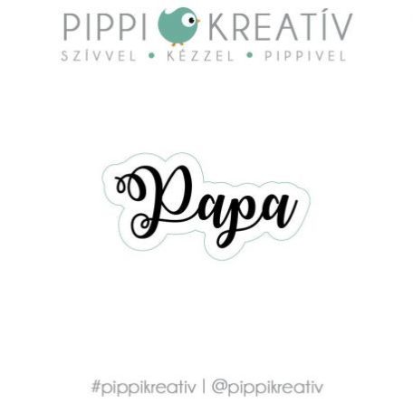 Gumibélyegző - Papa - PIPPI Rubber stamp (1 db)