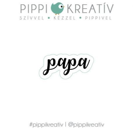 Gumibélyegző - papa - PIPPI Rubber stamp (1 db)