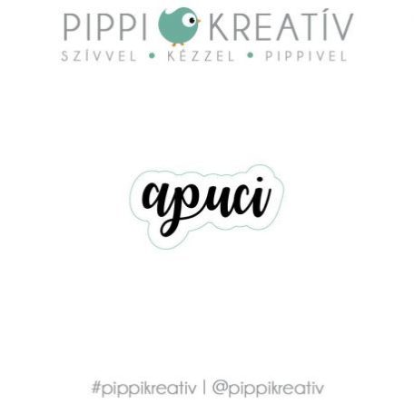 Gumibélyegző - apuci - PIPPI Rubber stamp (1 db)