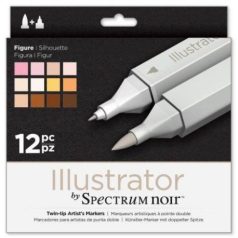   Alkoholos marker készlet , Spectrum Noir Illustrator / Figure -  (12 db)