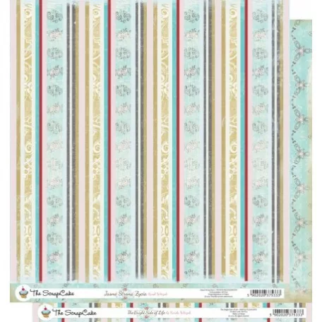 Scrapbook papír 12", The Bright Side of Life / Simple Pleasures - kétoldalas (1 lap)