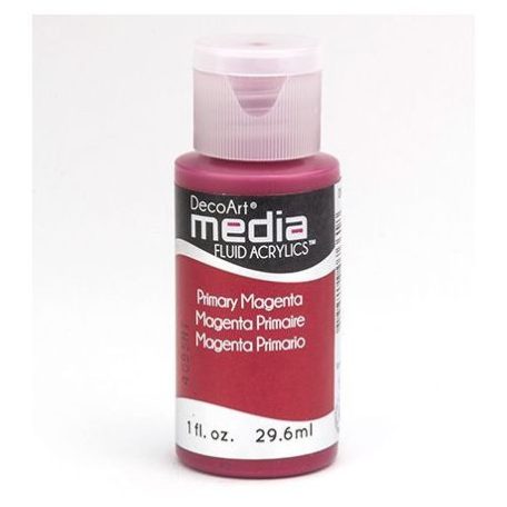 Akril festék - matt 29.6ml, Primary Magenta / DecoArt Media® Fluid Acrylics (1 db)