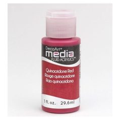   Akril festék - matt 29.6ml, Quinacridone Red / DecoArt Media® Fluid Acrylics (1 db)