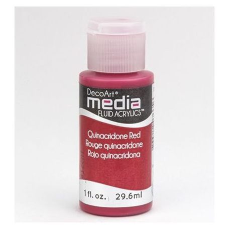 Akril festék - matt 29.6ml, Quinacridone Red / DecoArt Media® Fluid Acrylics (1 db)