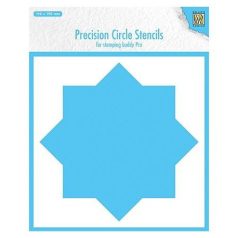  Stencil 190x190mm, Precision Circle Stencils / 8-point circle (for stampingbuddy-pro) (1 db)