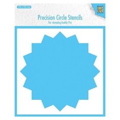   Stencil 190x190mm, Precision Circle Stencils / 16-point circle (for stampingbuddy-pro) (1 db)