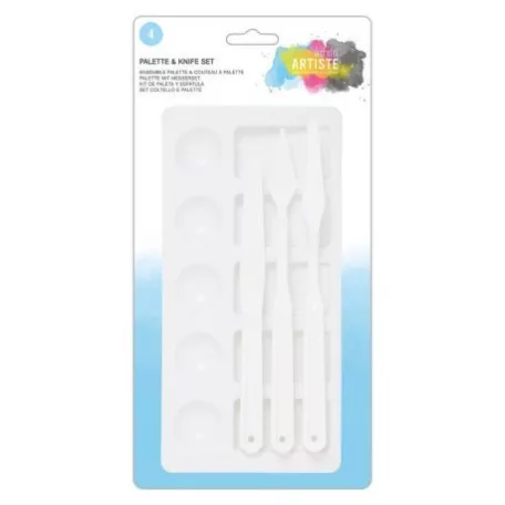 Paletta és spatula készlet , Docrafts Palette & Knife Set /  -  (1 csomag)