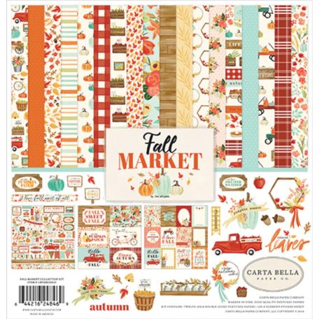 Carta Bella Papírkészlet 12"(30cm)Fall Market / Collection Kit (1 csomag)