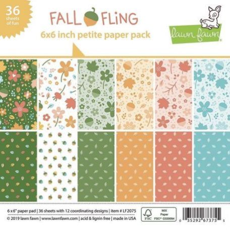 Papírkészlet 6", Fall Fling / Double-Sided Petite Paper Pack -  (36 lap)