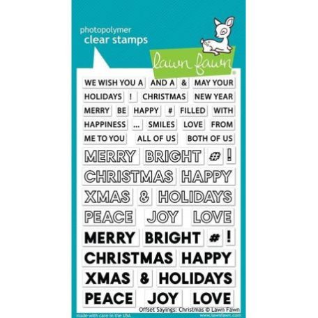 Szilikonbélyegző LF2026, Clear Stamps / Offset Sayings: Christmas -  (1 csomag)